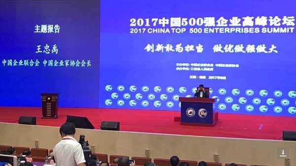 集团公司进入2017中国500强企业榜单